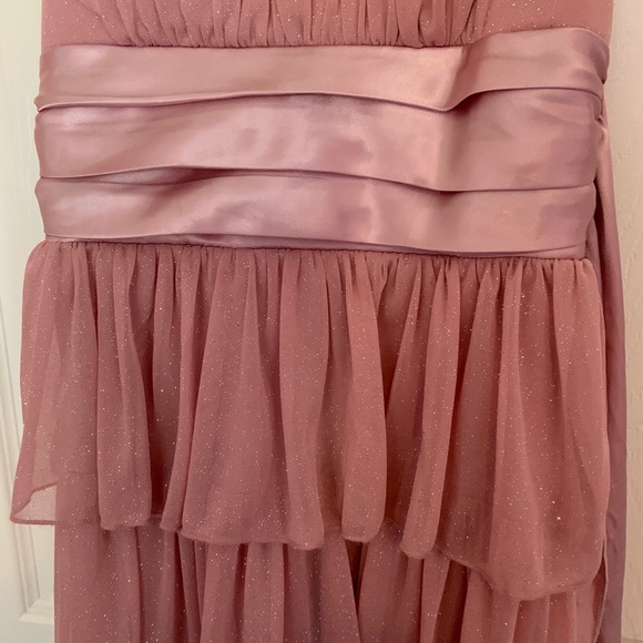 Pink sparkly dress with ribbon tie - Picture 5 of 10